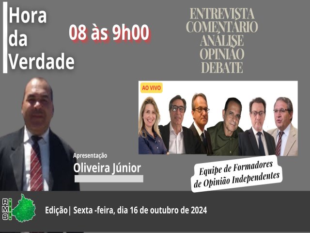 Hora da Verdade (AO VIVO- Veja Agora) Quarta-feira, 16 de outubro de 2024