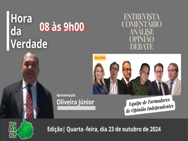 Hora da Verdade - Sexta-feira, 25 de outubro de 2025