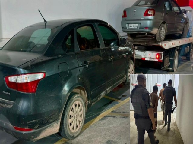 Polcia Militar prende dupla de criminosos com dois carros roubados