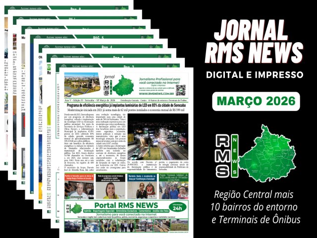 Jornal RMS NEWS - Mar�o de 2026