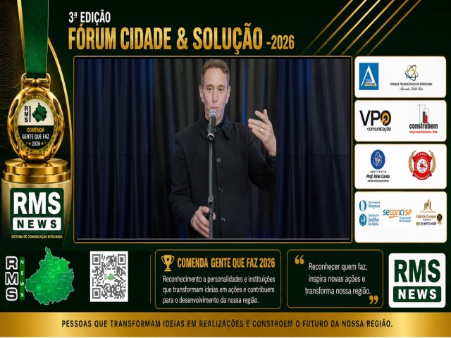 Prefeito Rodrigo Manga destaca reconhecimento ao trabalho p�blico em f�rum promovido pelo RMS News
