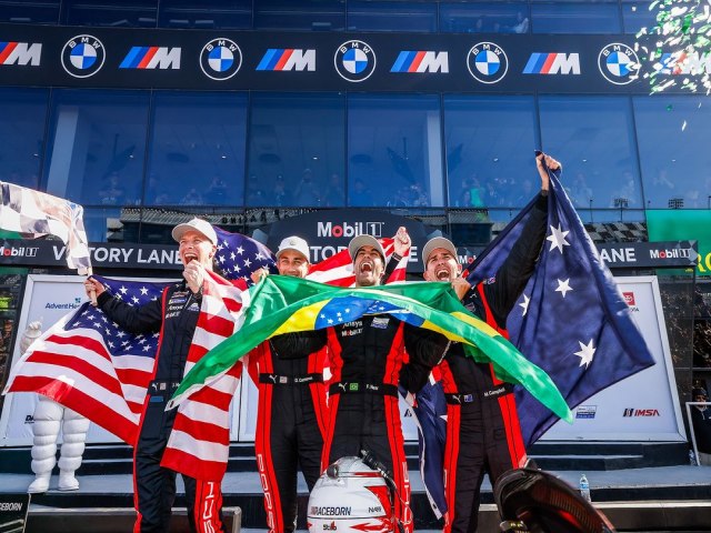 Histrico! Felipe Nasr vence as 24h de Daytona. Daniel Serra vence na categoria GTD PRO