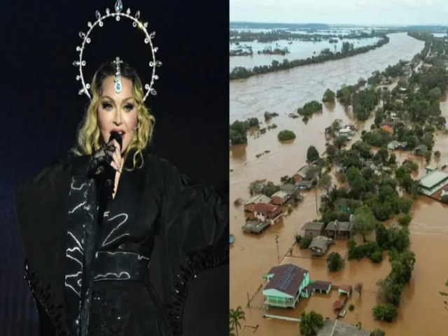 Madonna doa mais da metade do cach para o Rio Grande do Sul.