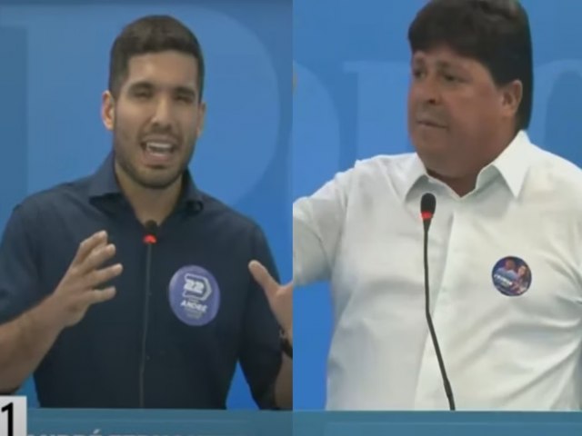 Candidato durante debate em Fortaleza: Chupa para ver se sai leite