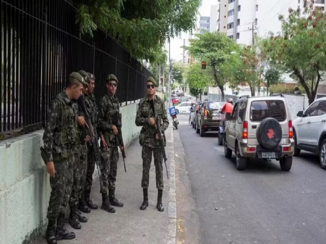 Fortaleza e Caucaia recebero um aumento no nmero de tropas federais durante o segundo turno das eleies