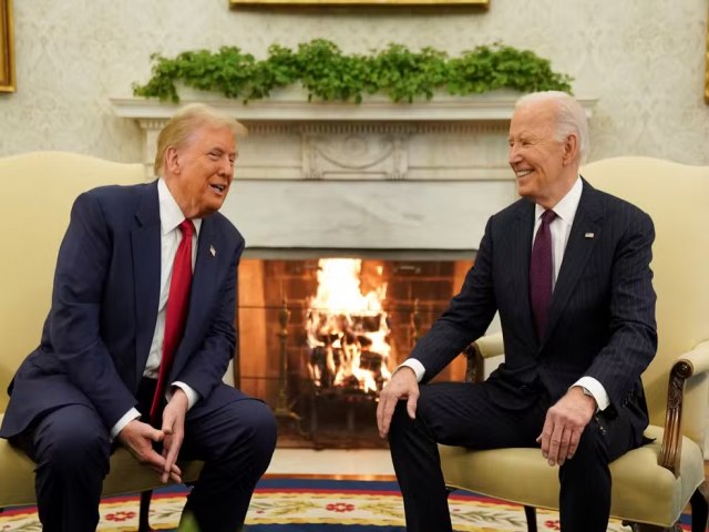 Trump se rene com Biden em sua primeira visita  Casa Branca aps a eleio e promete 