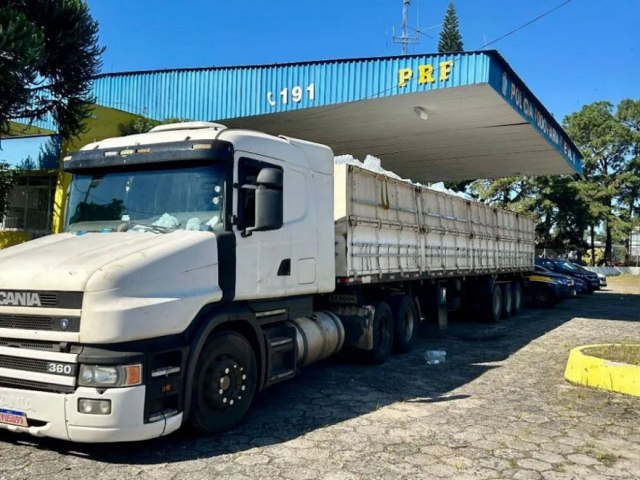 Carreta com donativos ao RS transportava mais de 4 toneladas de maconha