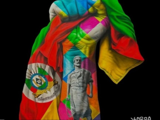 Obra de Eduardo Kobra leiloada para apoiar vtimas da enchente no RS deve virar mural no estado