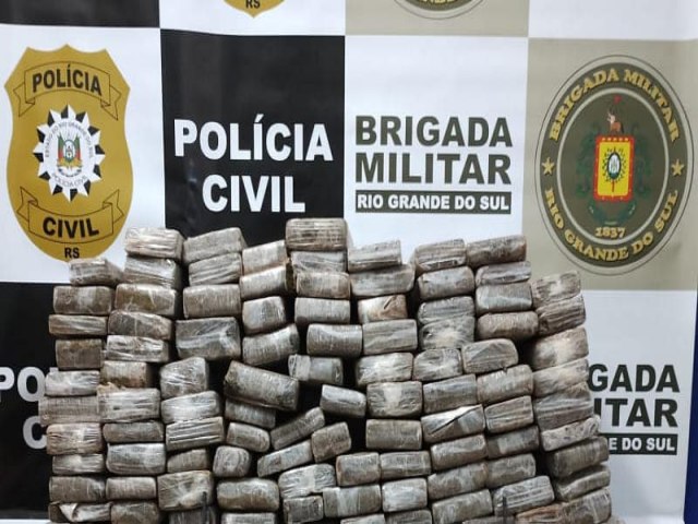 Cinco pessoas so presas e 100 quilos de maconha apreendidas em Tucunduva