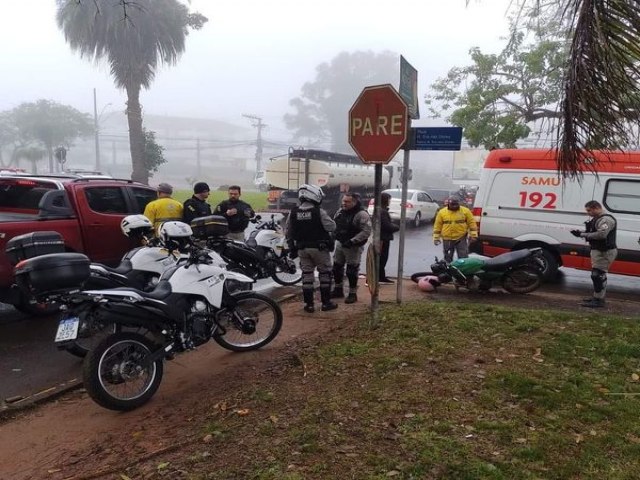 Aps furto de motocicleta e acidente, jovem  preso pela Brigada Militar em Santa Maria 