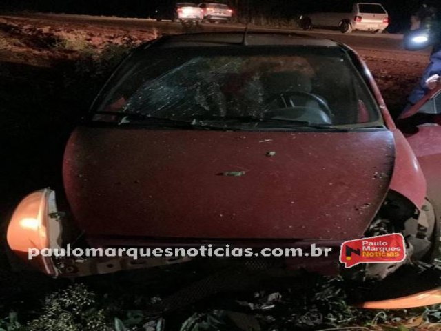 Sada de pista na RS-342 deixa uma mulher ferida, em Trs de Maio