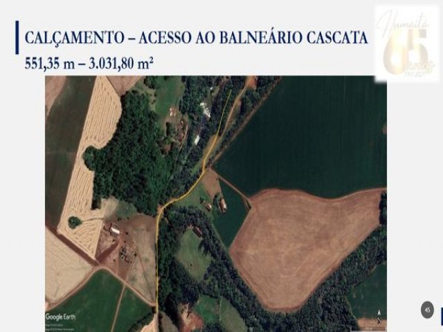 Humait  contemplado com recursos para calamento do acesso ao Balnerio Cascata