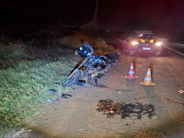 Motociclista fica ferido em acidente de trnsito 