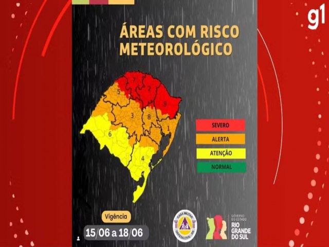 Retorno de frente fria provoca chuva no RS