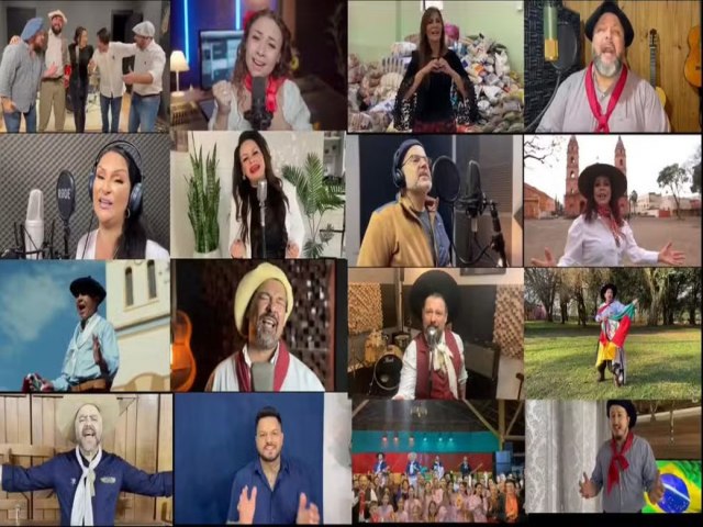 Solidariedade na enchente: artistas do RS gravam clipe em gratido ao Brasil