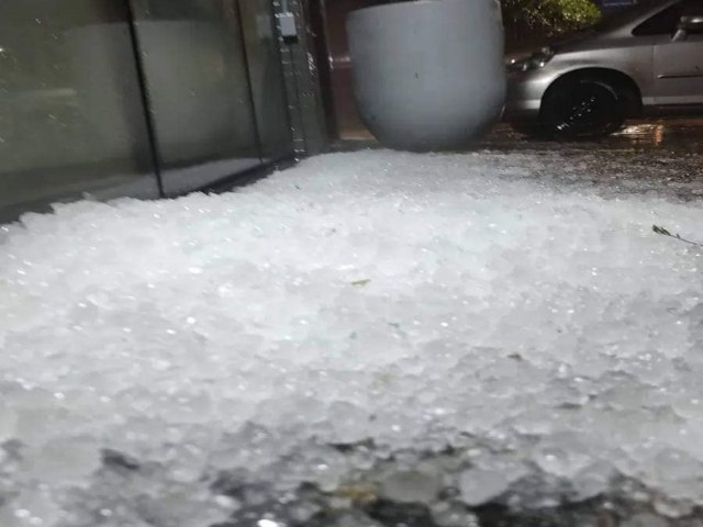 Tempestade de granizo atinge Bento Gonalves