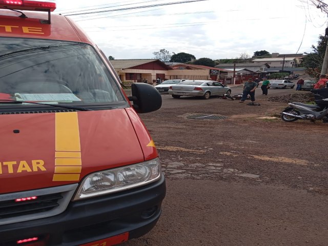 Acidente deixa condutor de motocicleta eltrica ferido em Trs Passos