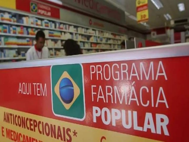 Farmcia Popular passa a oferecer 95% dos medicamentos gratuitamente 