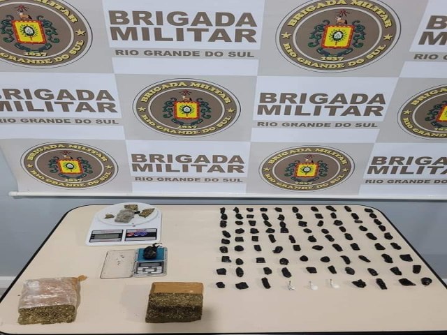 Brigada Militar prende homem por trfico de entorpecentes