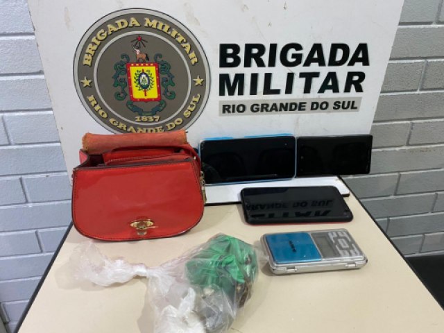 Brigada Militar prendeu um homem por trfico em Tiradentes do Sul