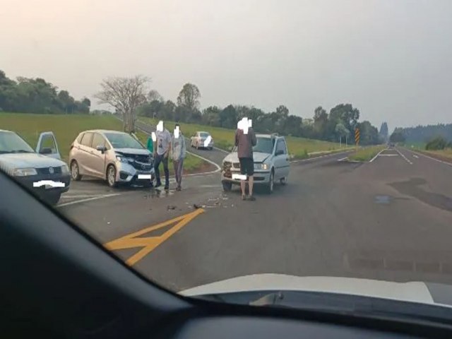 Acidente BR 468 no trevo que liga Campo Novo-Coronel Bicaco-Santo Augusto, na localidade de Esquina Boa Vista