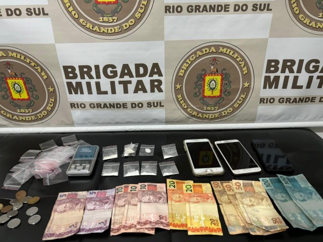 Brigada Militar realiza priso por trfico de drogas