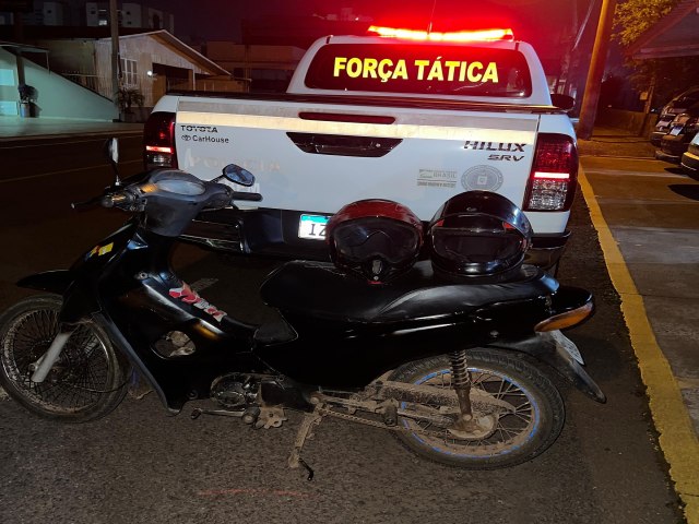 Polcia recupera motocicleta furtada