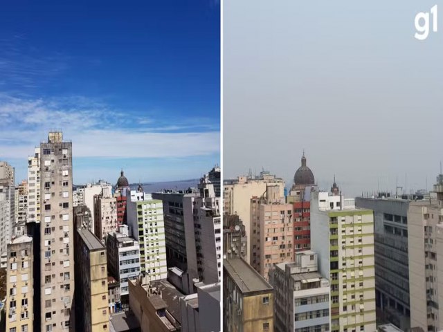 Fumaa de queimadas muda paisagem; veja ANTES e DEPOIS