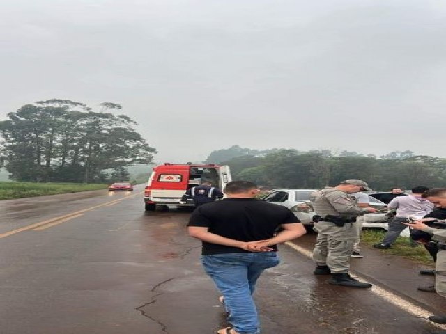 Acidente na entrada da linha Progresso, ERS 330