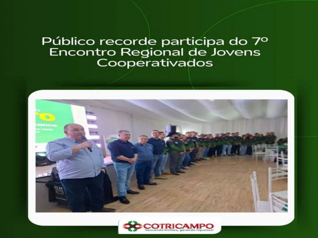 Pblico recorde participou do 7 Encontro Regional de Jovens Cooperativados