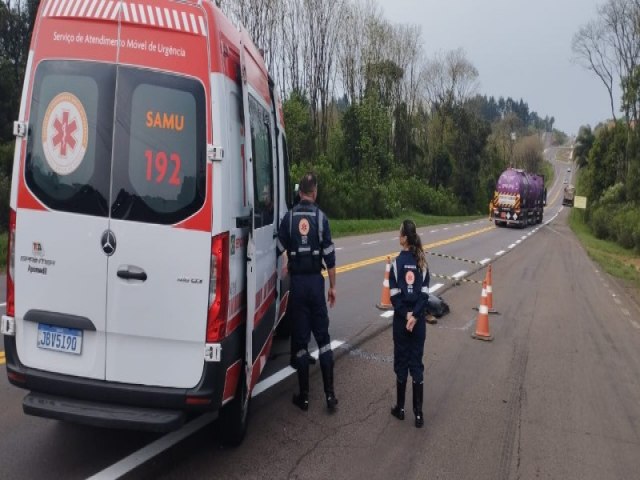 Trabalhador morre atropelado na BR 285 