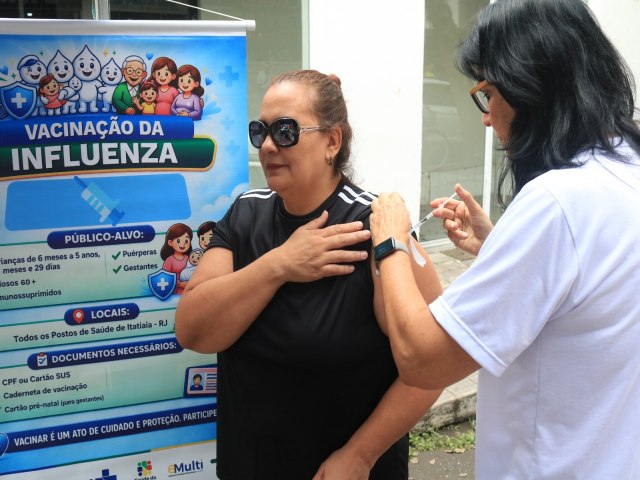 SA�DE- Tenda da Prote��o refor�a vacina��o contra influenza e febre amarela em Itatiaia