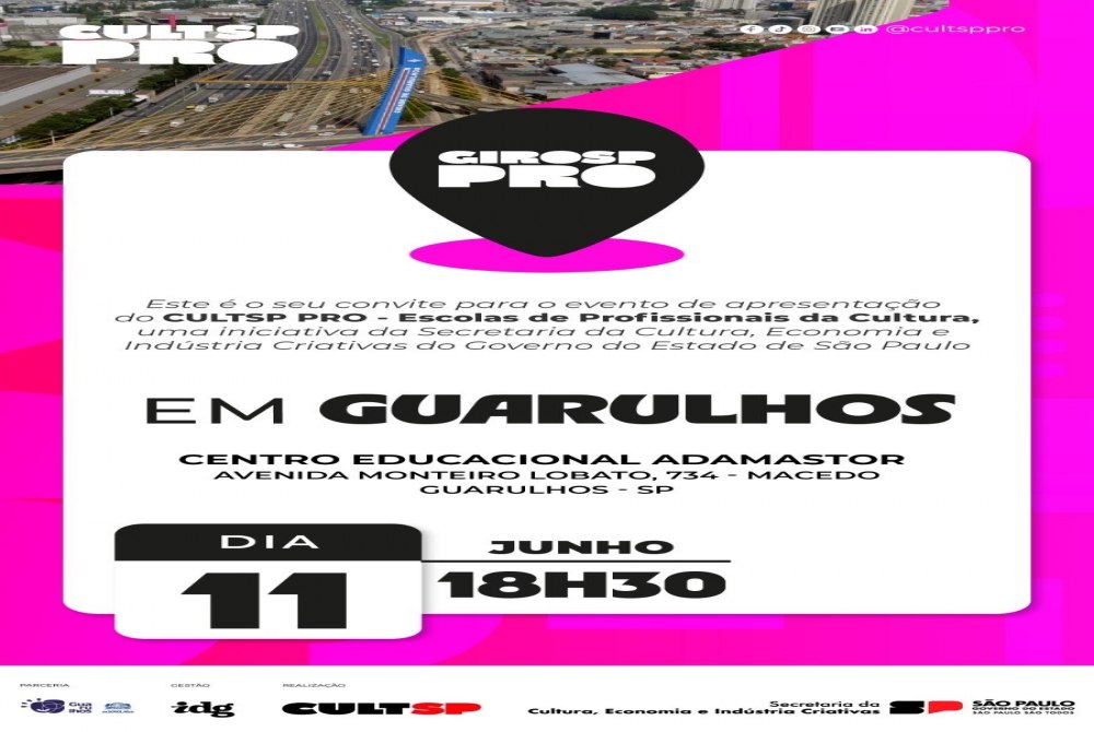 Encontro entre agentes culturais e governos municipal e estadual acontece em Guarulhos nesta quarta-feira.
