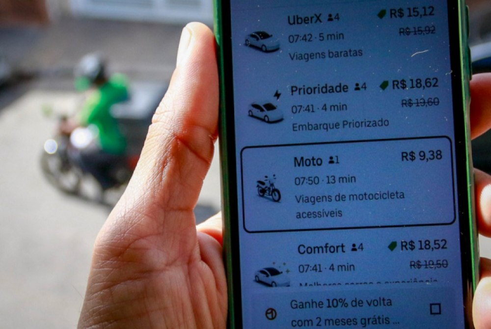 Alesp aprova PL sobre transporte de passageiros por motot�xis por aplicativo no estado de SP.