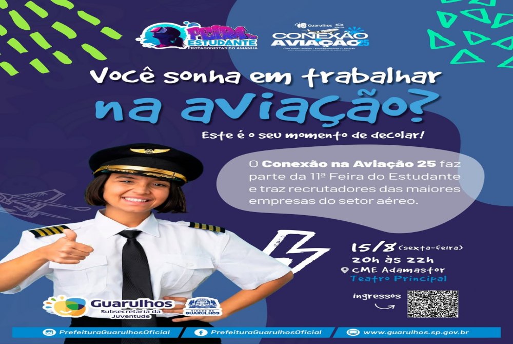 Feira do Estudante de Guarulhos trar� simulador de voo com recrutadores do setor a�reo.