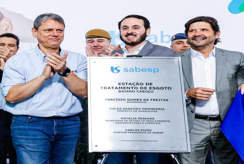 Prefeitura de Guarulhos e Sabesp tratam esgoto com tecnologia pioneira e beneficiam 44 mil pessoas.