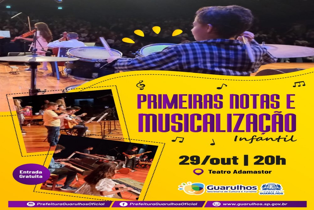 Crian�as do Conservat�rio Municipal de Artes de Guarulhos se apresentam no pr�ximo dia 29.