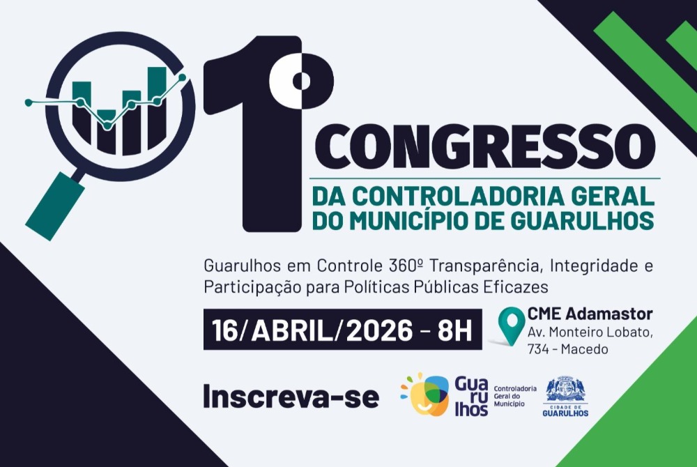 Adamastor recebe Congresso Guarulhos em Controle 360 na pr�xima quinta-feira.