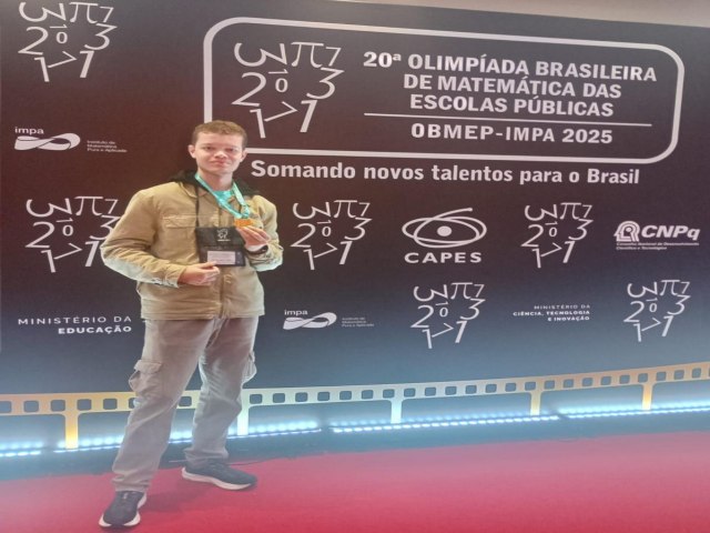 ORGULHO RIO-PARDENSE: ESTUDANTE DO COL�GIO UNIGRAU CONQUISTA O BICAMPEONATO DE OURO NA OBMEP