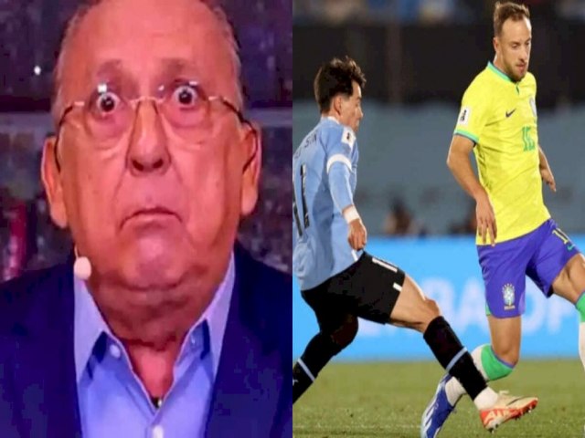 “Nunca vi um time tão ruim', diz Galvão sobre derrota do Brasil para o Uruguai