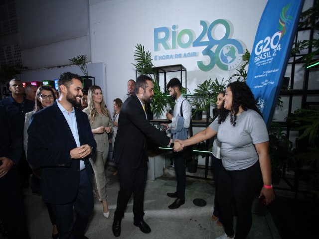 Governador Cludio Castro abre a Casa G20, em Ipanema