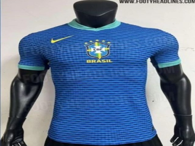 Site vaza suposta camisa 2 da Seleo Brasileira para 2024