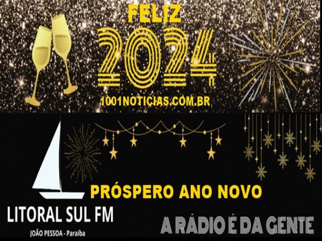 Sistema de Comunicao 1001 Notcias deseja um Feliz Ano Novo aos leitores, clientes, parceiros e amigos