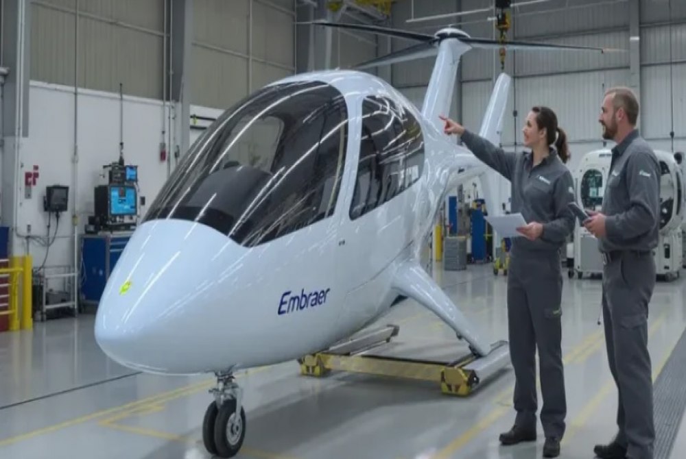 INOVA��O  -  Embraer confirma data do primeiro voo do t�xi a�reo eVTOL