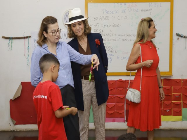 Crianas da periferia de So Paulo apresentam hip-hop  Infanta Elena de Borbn, membro da famlia real espanhola