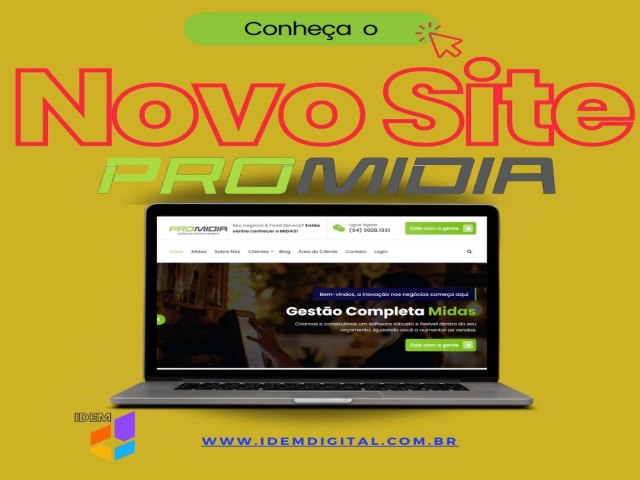 Promidia lana novo site com recursos avanados