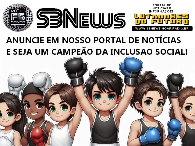 Seja visto, seja lembrado, seja parte de algo maior. Anuncie no Portal de Notcias SBNews e torne-se um campeo da mudana ao apoiar o Centro de Treinamento Lutadores do Futuro.