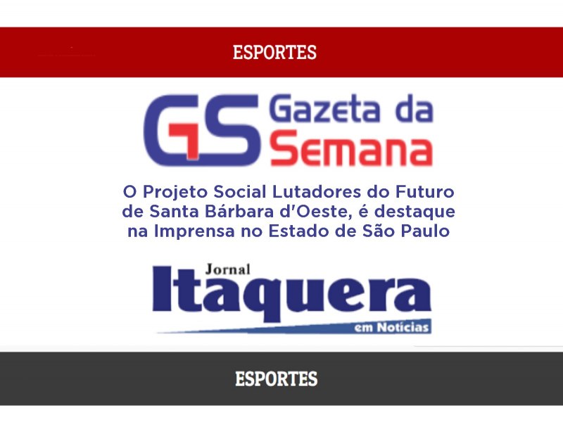 Agrademos a Imprensa por ajudar na divulgao do Projeto Social Lutadores do Futuro