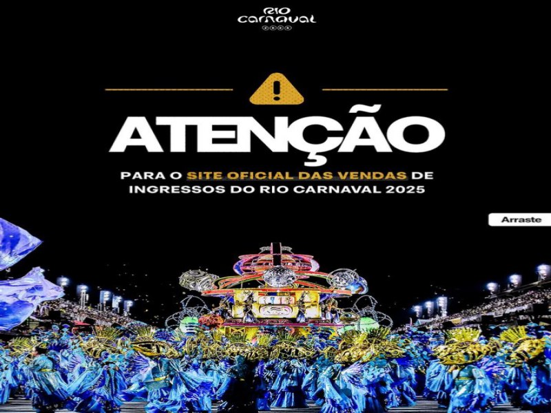 Amanh comeam as vendas dos ingressos para o Rio Carnaval 2025