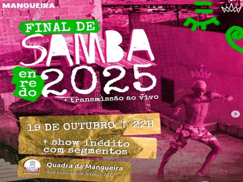 Mangueira faz grande Final do Samba-Enredo neste Sbado, 19 de Outubro